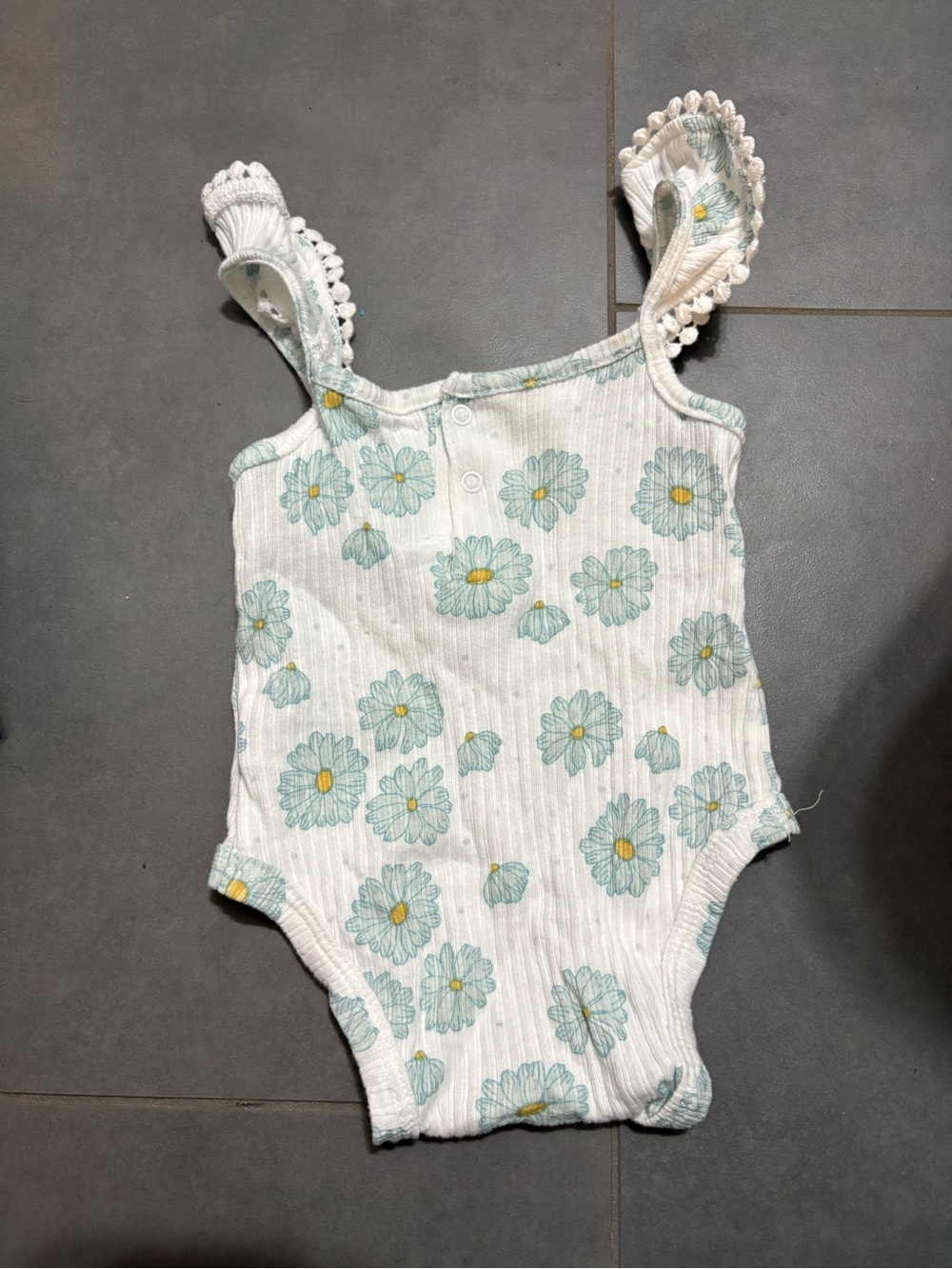 Light Blue Daisy Ruffle Infant Set - Picture 3 of 4